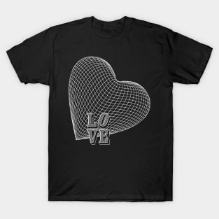 love heart 3d T-Shirt